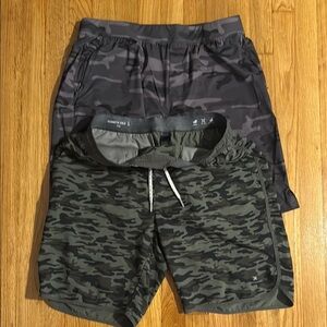 Kenneth Cole Gray and Green Camouflage Athletic Shorts (bundle)